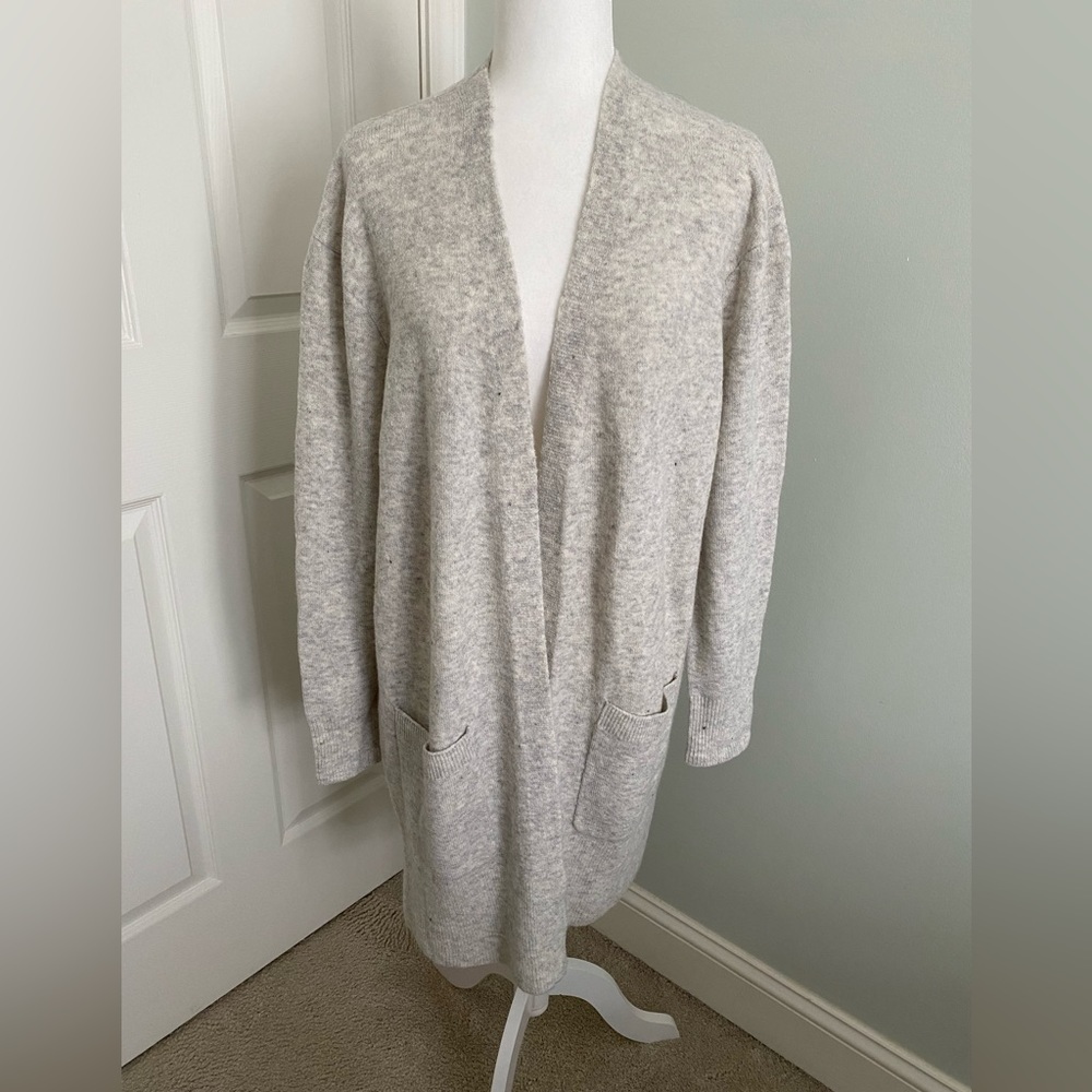 Madewell long pocketed duster cardigan sweater, new with tags, size L
